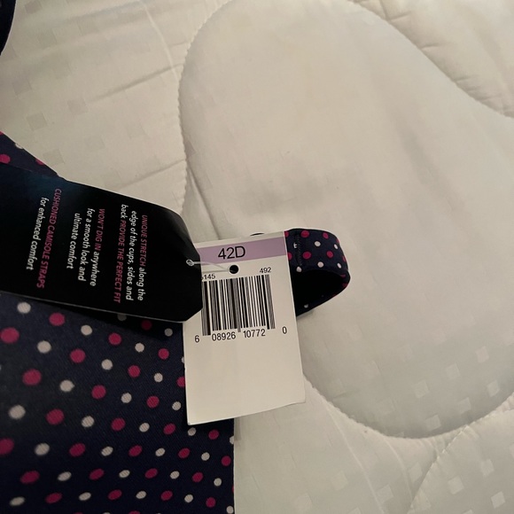 Olga Bra, Blue Polkadots, 42D - Picture 2 of 2